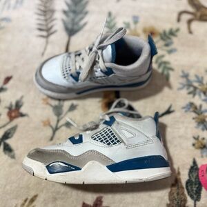 Air Jordan 4 Retro "Military Blue" infant/toddler sneakers 10